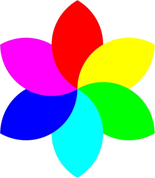 6 color football flower remix