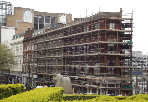 80 83 new street birmingham scaffolding