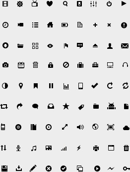 81 Glyph Icon Set
