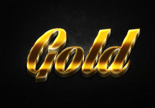 97 3d shiny gold text effects preview
