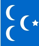 A Star And 3 Cresent Flag clip art