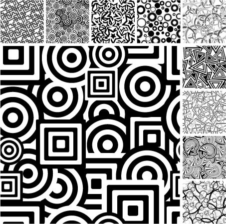 a variety of black and white background vector graphic