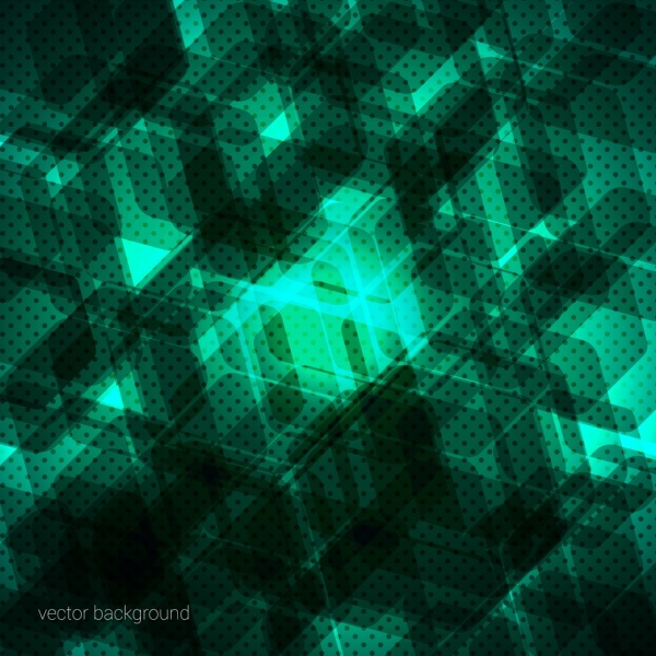 abstract background green hexagon silhouette decoration
