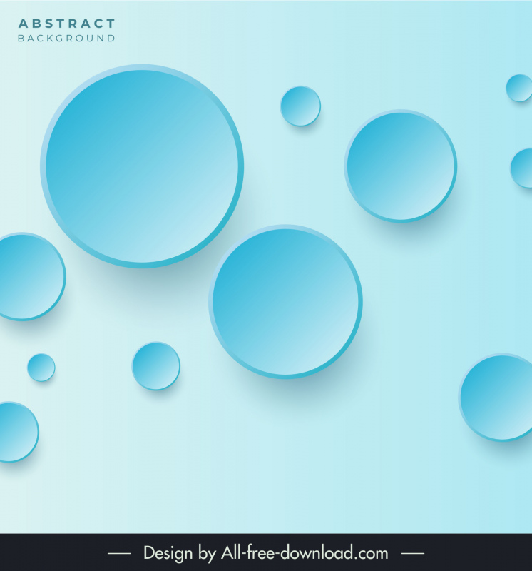  abstract background template blue circle rounds