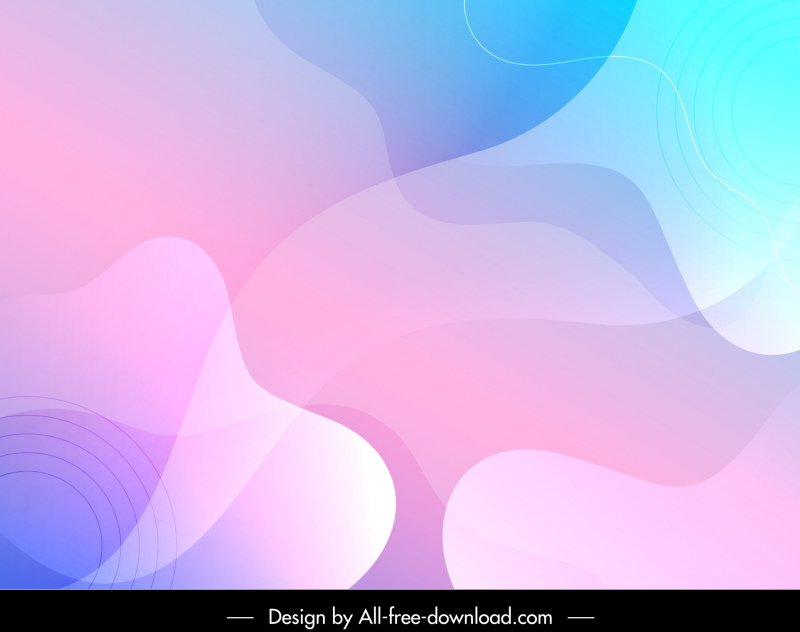 abstract background template bright flat curves decor