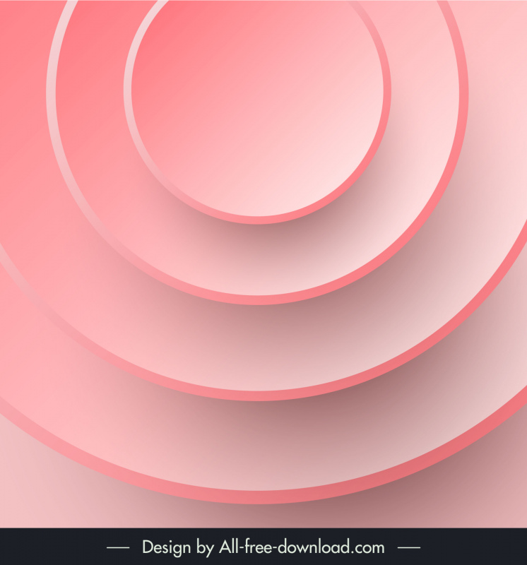 abstract background template concentric pink circles  