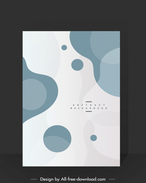 abstract background template flat curves circles sketch