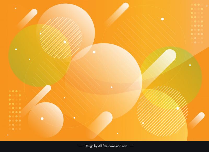 abstract background template flat elegant circles 