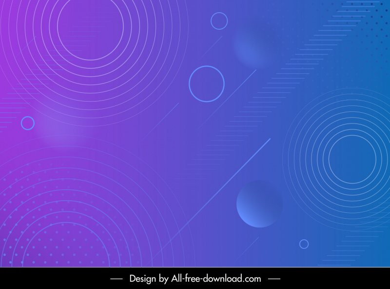  abstract background template modern flat circles decor