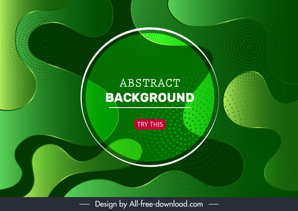 abstract background template modern green deformed curves