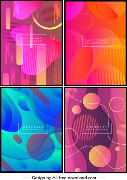 abstract background templates colorful geometric motion decor