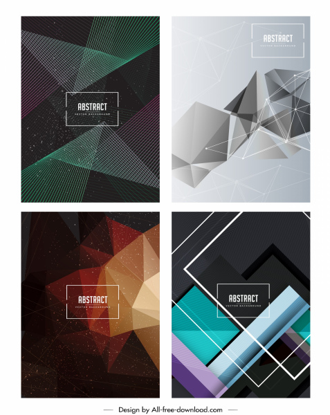abstract background templates modern geometric decor