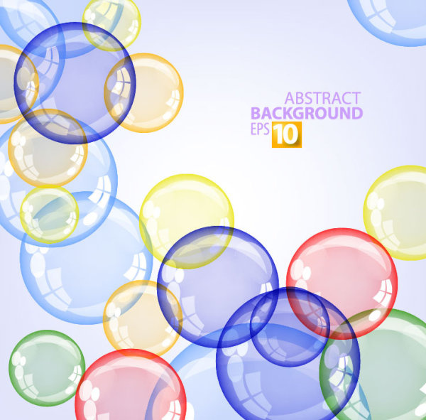 abstract background with colored bubbles vector graphic 