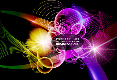 abstract background with colorful halation vector set