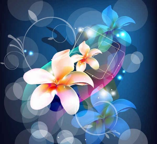 Abstract Background with Flower