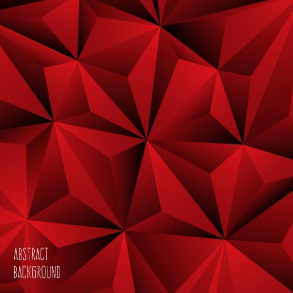 abstract backgroundred polygonal ornament