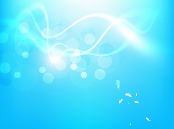 Abstract Blue Glow Vector Background