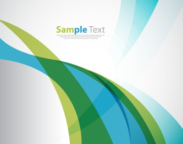 abstract blue green soft wave background vector 