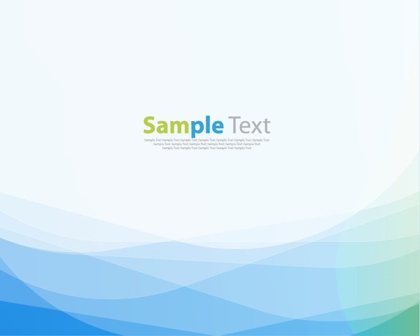 abstract blue green wave background vector illustration art