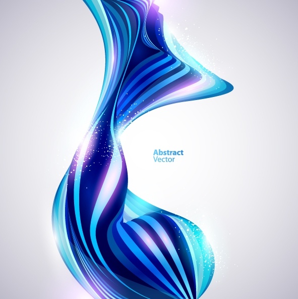 Abstract Blue line Colorful background