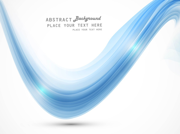 abstract blue technology stylish wave vector design