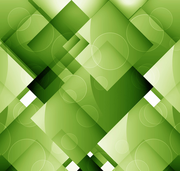 abstract bright green colorful squares concept vector