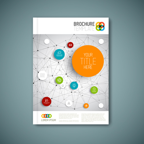 abstract brochure cover vecto template