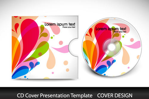 abstract cd cover presentation design vector