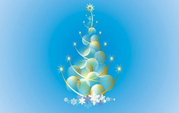 Abstract Christmas Tree Vector 
