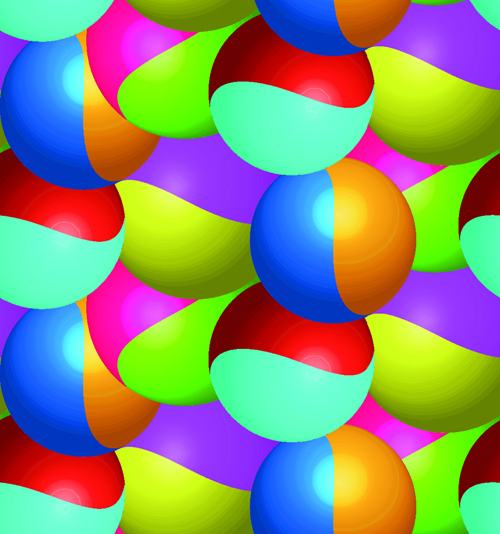 abstract color ball vector background