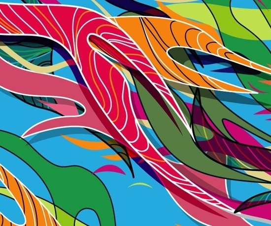 Abstract Colored Vector Illustration