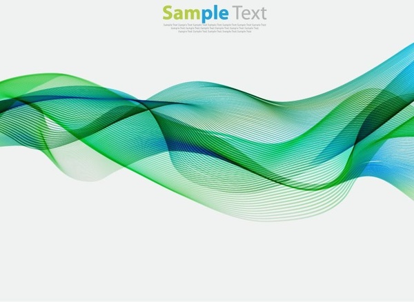 abstract colored wave lines background vector illustration
