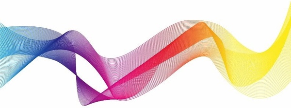 Abstract Colorful Curve Vector Illustration