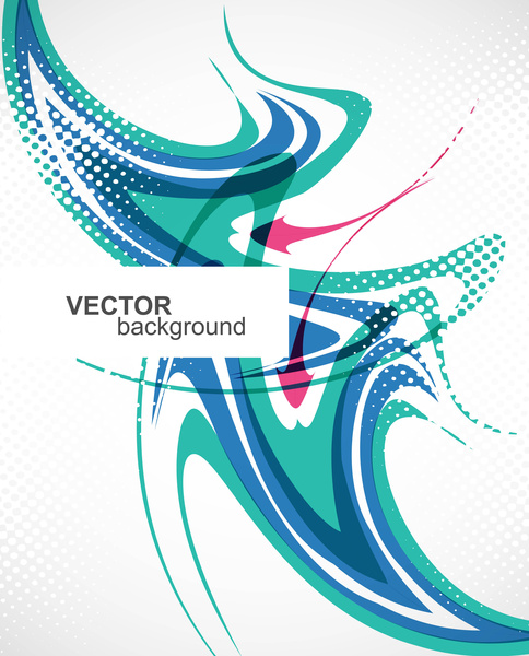abstract colorful fantastic wave vector illustration