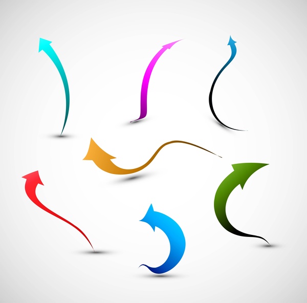 abstract colorful stylish arrow vector