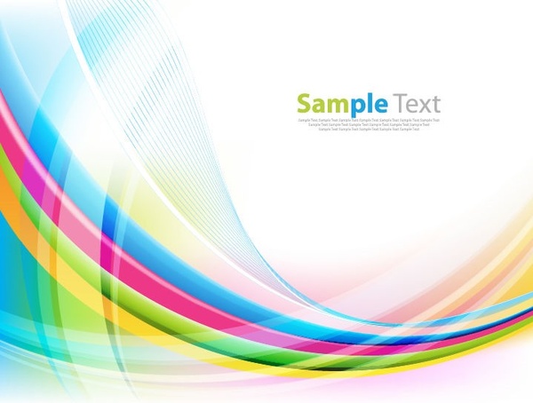 abstract colorful wave vector background illustration