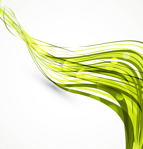 abstract colorfull green wire line technology wave vector