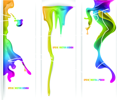 abstract dabs of paint backgrounds art vector