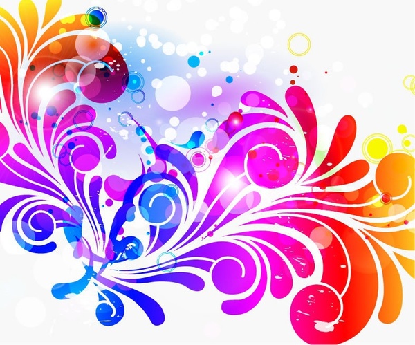 Abstract Design Colorful Background Vector Graphic Free Vector In