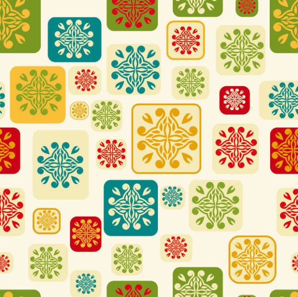 abstract floral of pattern vector