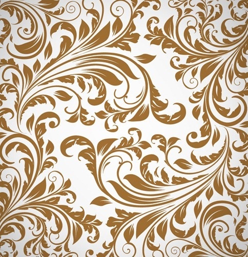 Abstract floral pattern background vector Free vector in Encapsulated
