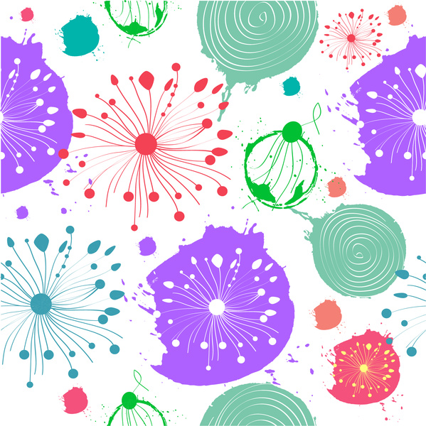 abstract flower pattern