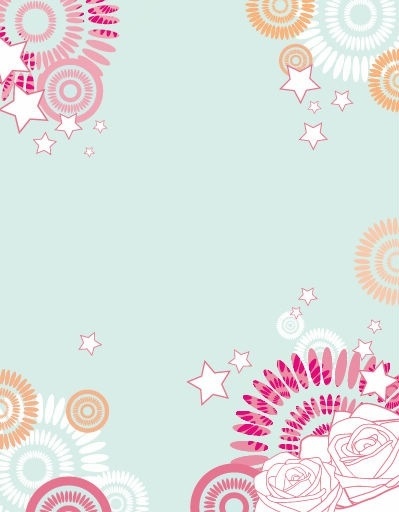 Abstract Flower Vector Background