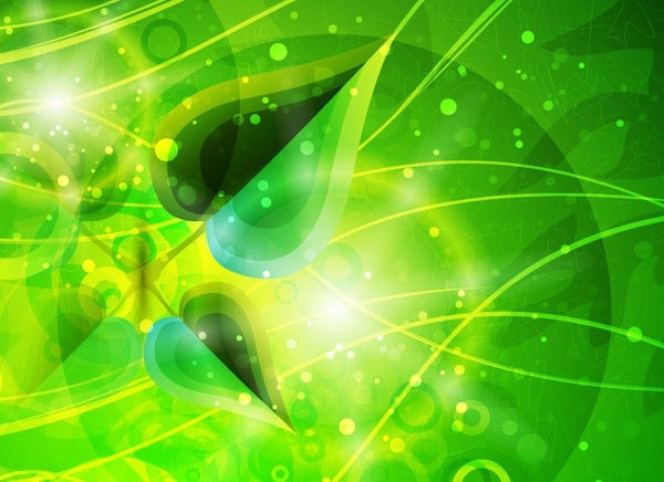 Abstract Green Background Vector Graphic
