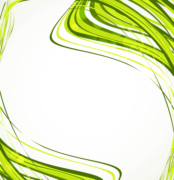 abstract green business technologie wire wave white background