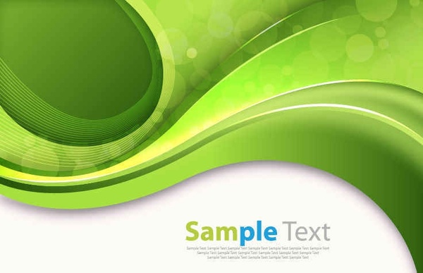 Abstract Green Curves Vector Background Free vector in Encapsulated