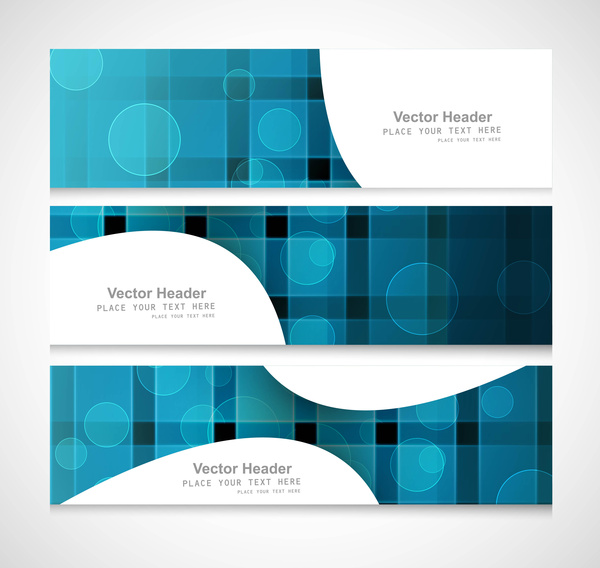 abstract header blue colorful vector illustration design