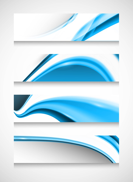 Download Abstract header blue shiny wave vector design Free vector in Encapsulated PostScript eps ( .eps ...