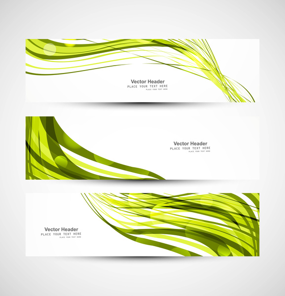 abstract header line colorful wave technology vector illustration