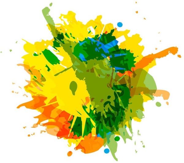 Abstract Ink Splash Background Vector Graphic